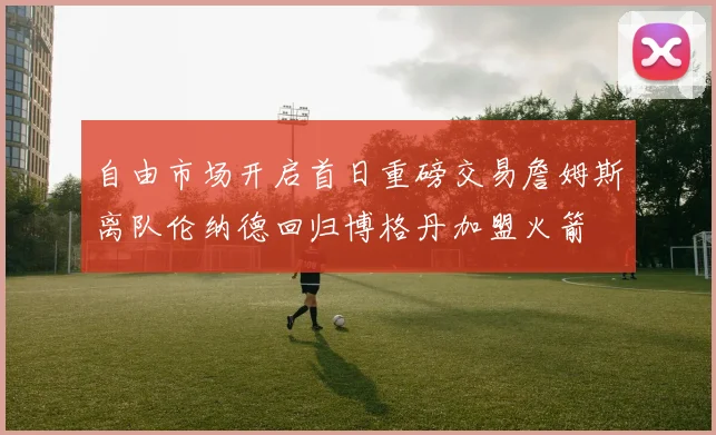 自由市场开启首日重磅交易詹姆斯离队伦纳德回归博格丹加盟火箭
